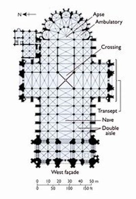 Plan of the Cologne Cathedral