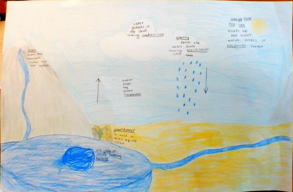 H2O's journey of the Water Cycle