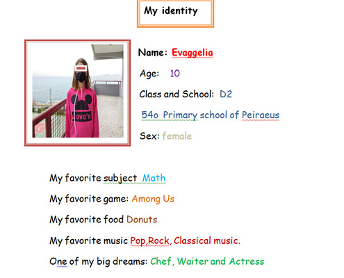 My identity by Georgia - Ourboox.com