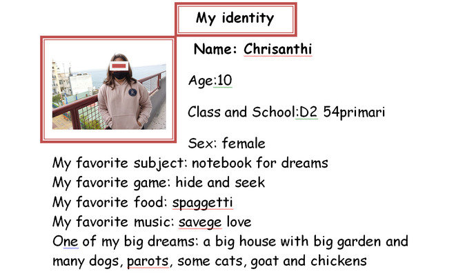 My identity by Georgia - Ourboox.com