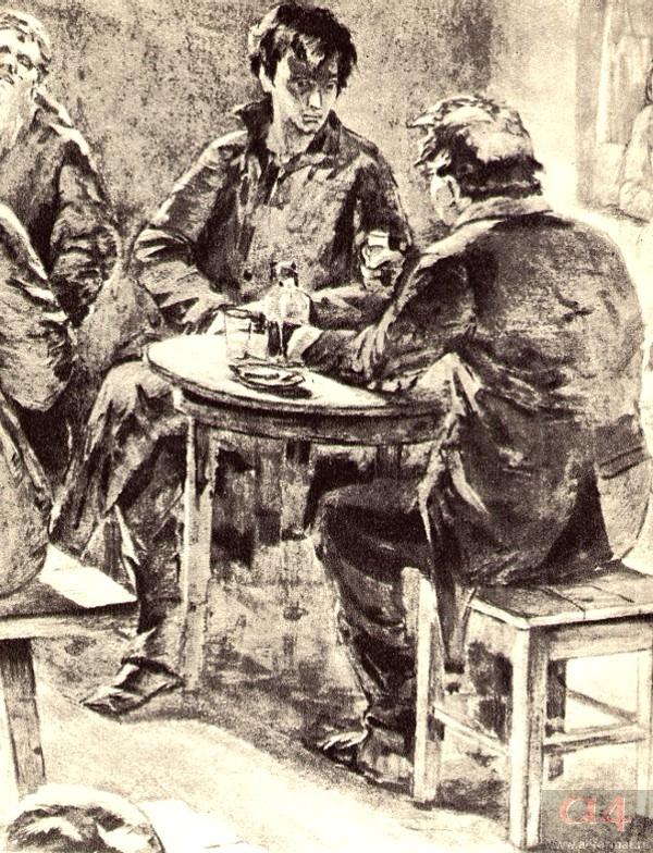 Д. Шмаринов. Раскольников после убийства