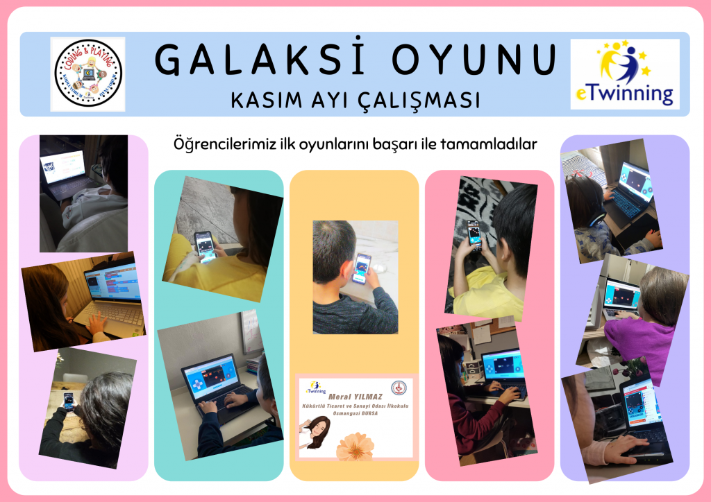 GALAKSİ OYUNU KTSO İLKOKULU 4/D by MERALYILMAZ - Illustrated by e Twinning       Kodluyorum&Oynuyorum   Coding&Playing - Ourboox.com