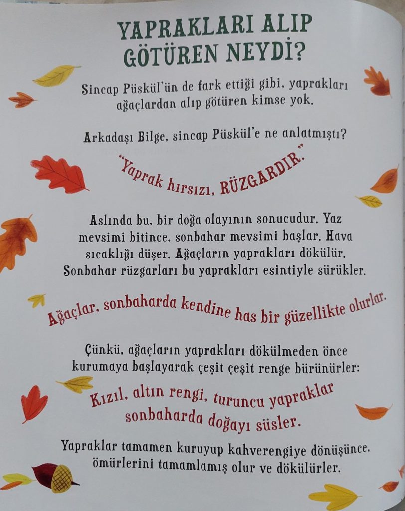 YAPRAKLARIMI KİM ALDI? by EDA VURAL - Illustrated by Eda VURAL - Ourboox.com