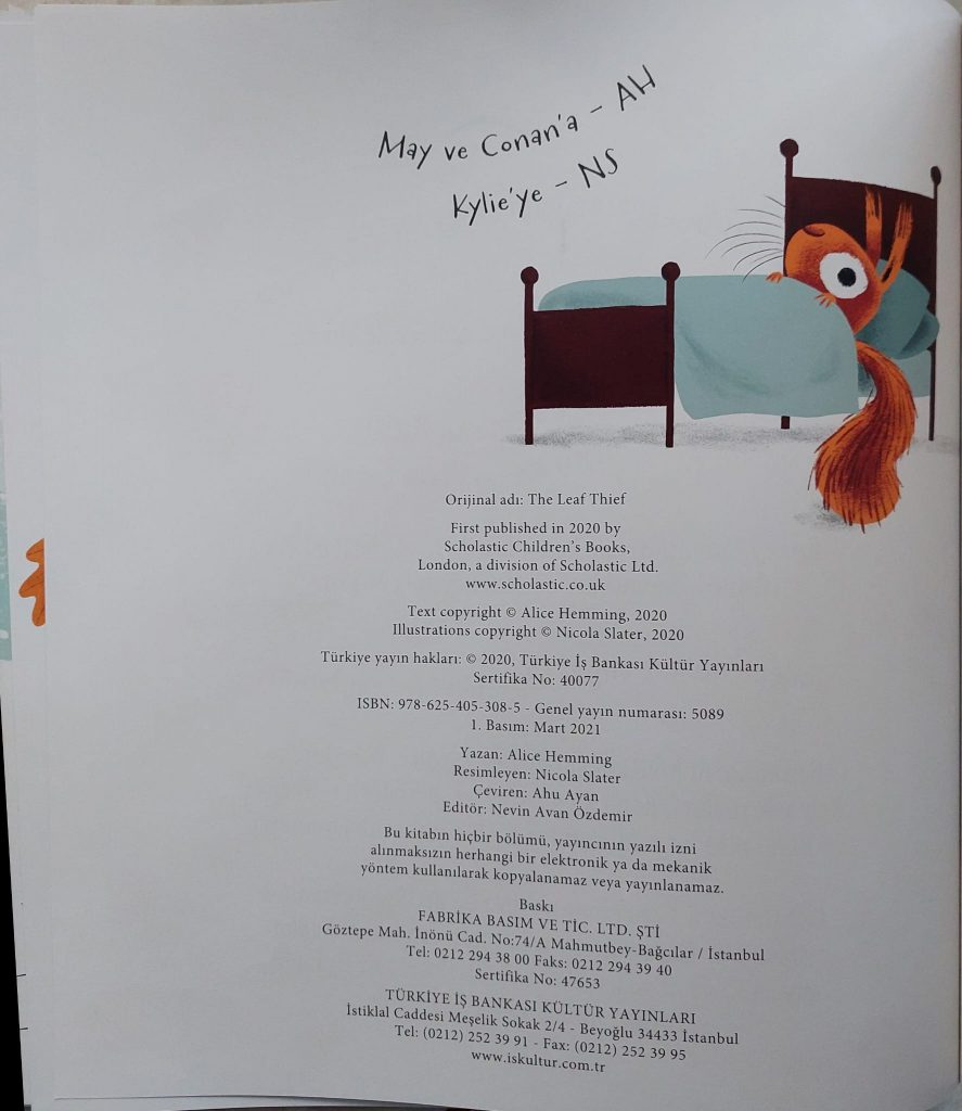 YAPRAKLARIMI KİM ALDI? by EDA VURAL - Illustrated by Eda VURAL - Ourboox.com