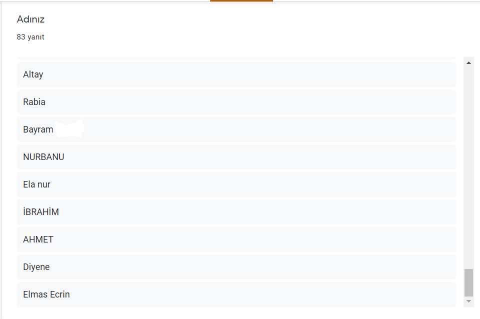 Proje Öğrenci Son Değerlendirme Anket Sonuçları by Güldane Aydın - Ourboox.com