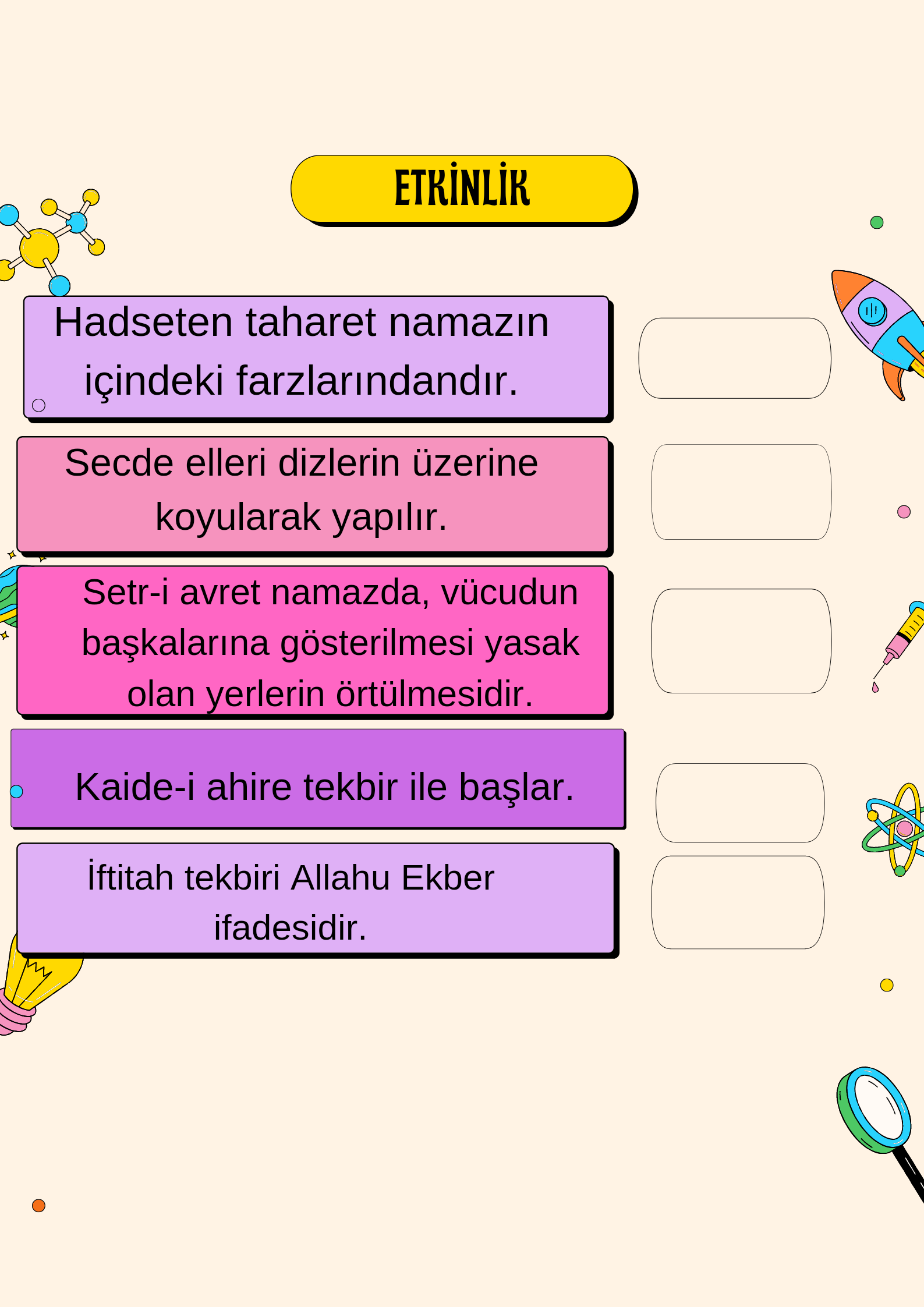 6. SINIF Din Kültürü ve Ahlak Bilgisi Kitabı by Aleyna Tüver - Illustrated by Aleyna TÜVER - Ourboox.com