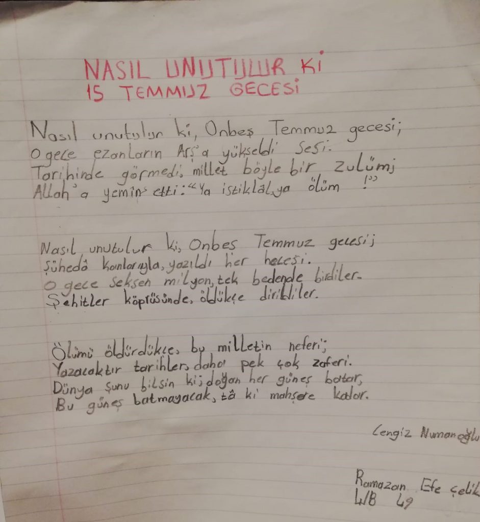 15 TEMMUZ DEMOKRASİ VE MİLLİ BİRLİK GÜNÜ by yıldızlar - Ourboox.com