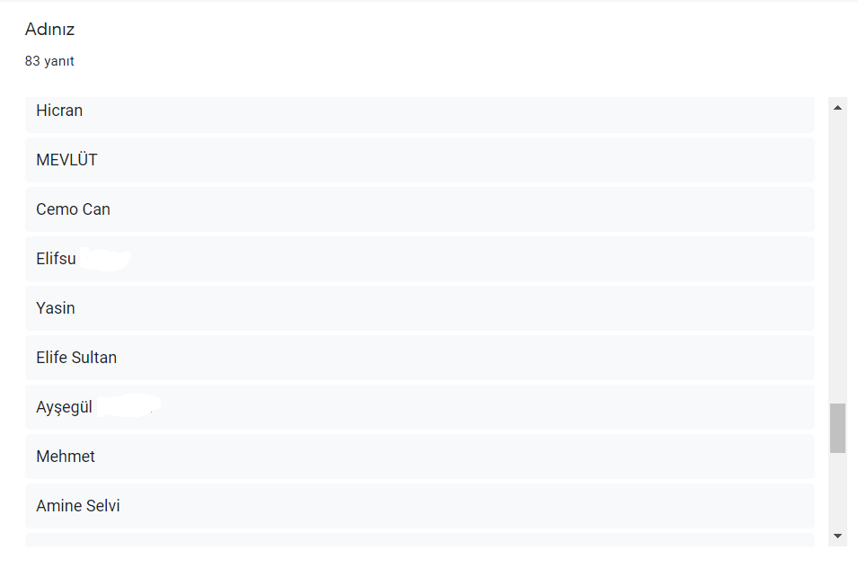 Proje Öğrenci Son Değerlendirme Anket Sonuçları by Güldane Aydın - Ourboox.com