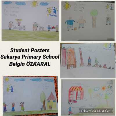 I’m learning, I’m sharing, I’m happy student posters by ANONİM  - Illustrated by  student posters - Ourboox.com