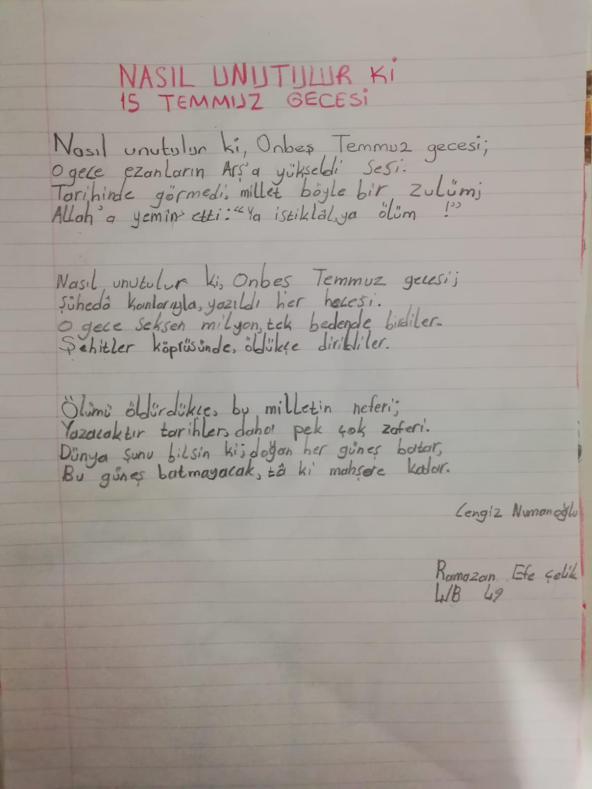 15 TEMMUZ DEMOKRASİ VE MİLLİ BİRLİK GÜNÜ by yıldızlar - Ourboox.com