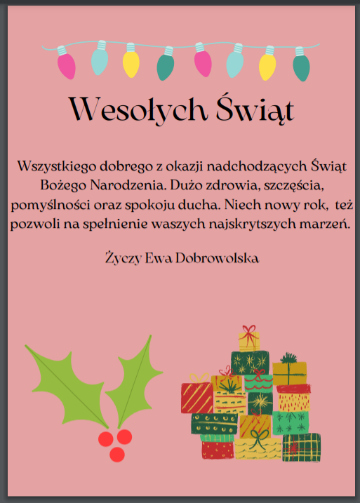 Wesołych Świąt by Urszula Bąk - Ourboox.com