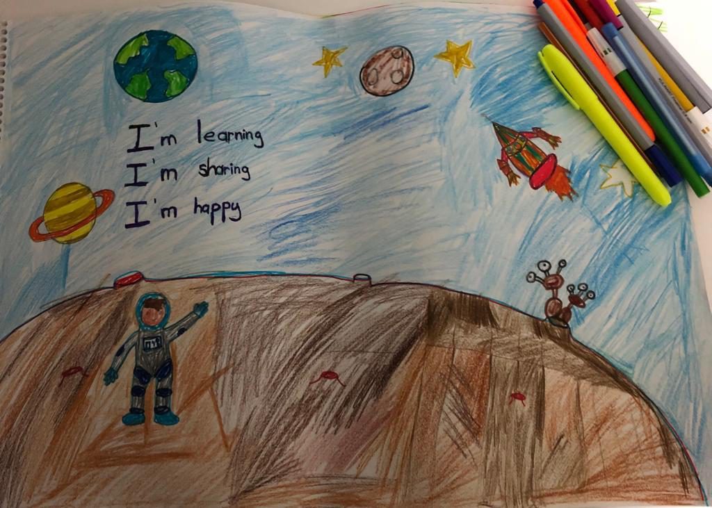 I’m learning, I’m sharing, I’m happy student posters by ANONİM  - Illustrated by  student posters - Ourboox.com