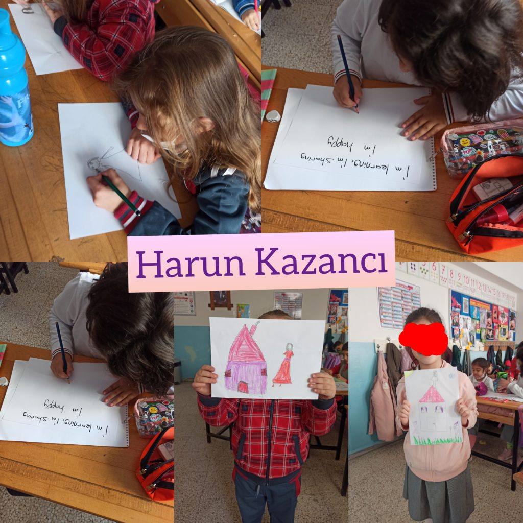 I’m learning, I’m sharing, I’m happy student posters by ANONİM  - Illustrated by  student posters - Ourboox.com