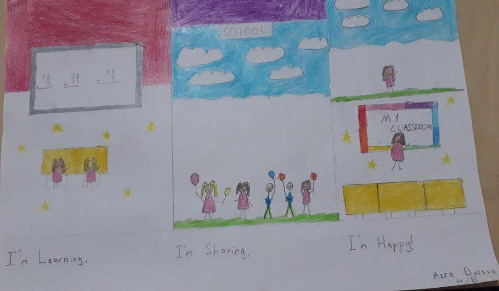 I’m learning, I’m sharing, I’m happy student posters by ANONİM  - Illustrated by  student posters - Ourboox.com