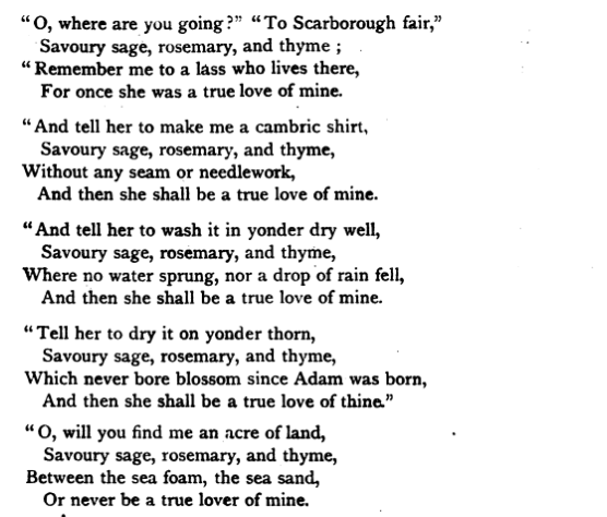 Scarborough Fair by Simon & Garfunkel by Inbar Cohen - Ourboox.com