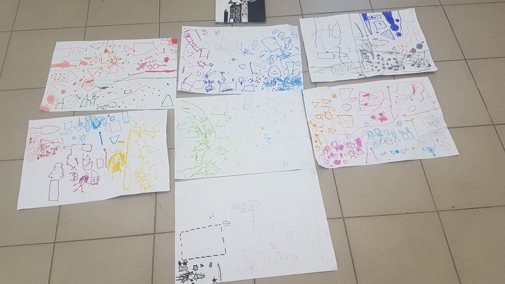 فعاليات في أعقاب قصة “حكاية نقطة على دفتر أبيض” by mysona hasarmi - Illustrated by عمل وابداع اطفال بستان وروضات المزرعة - Ourboox.com