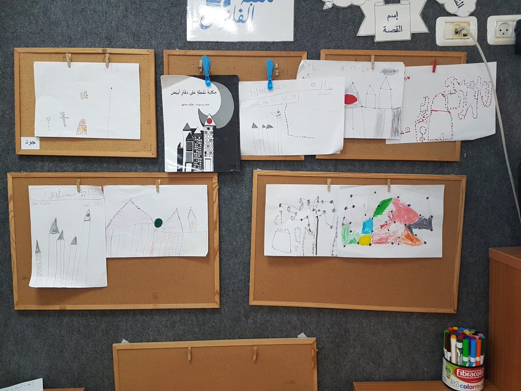 فعاليات في أعقاب قصة “حكاية نقطة على دفتر أبيض” by mysona hasarmi - Illustrated by عمل وابداع اطفال بستان وروضات المزرعة - Ourboox.com