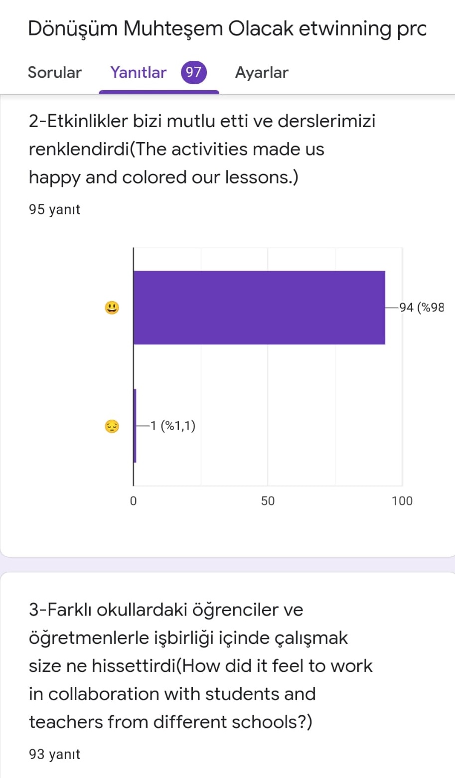 PROJE SONU ÖĞRENCİ ANKETİ by hilalbudakkurt - Ourboox.com