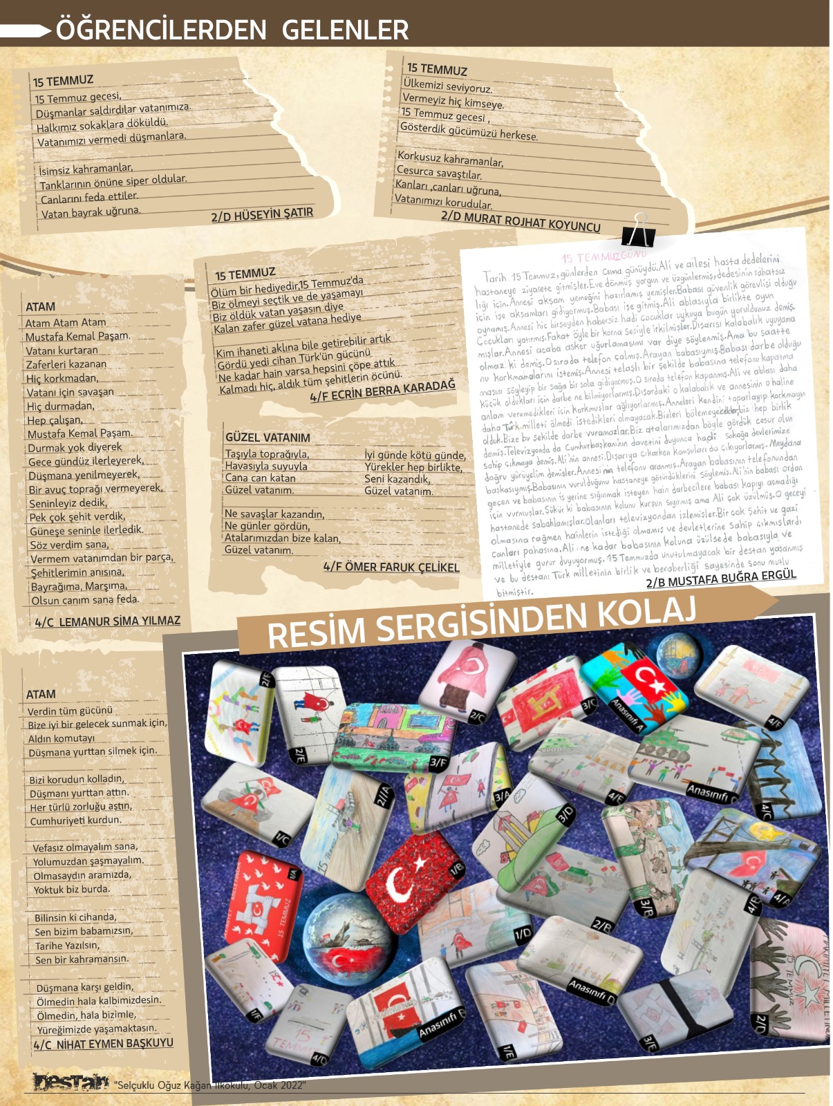 15 TEMMUZ ÇOCUK GAZETESİ ÖZEL SAYISI DESTAN by Figen AKTAŞ - Ourboox.com