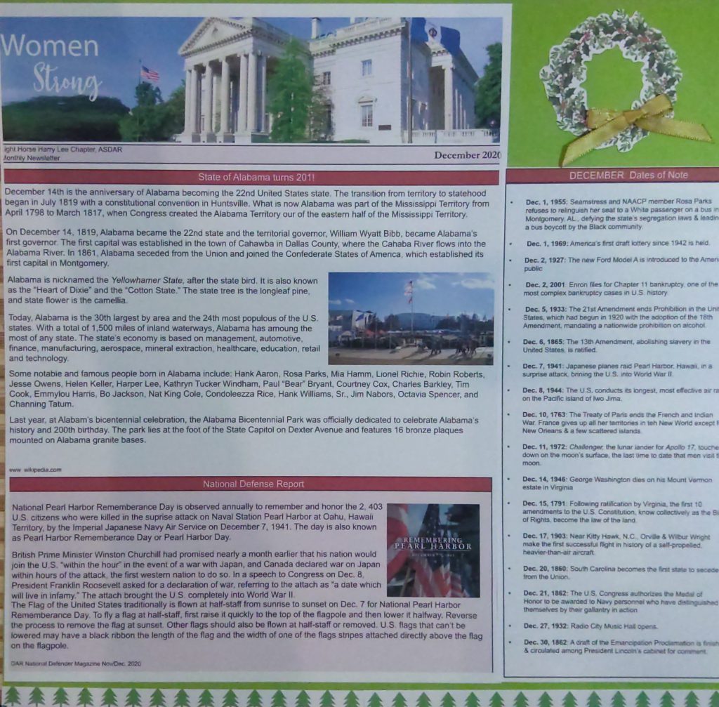 Light Horse Harry Lee Chapter Scrapbook 2020-2021 by Karen Baber - Ourboox.com