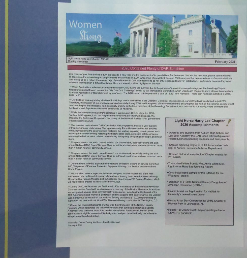 Light Horse Harry Lee Chapter Scrapbook 2020-2021 by Karen Baber - Ourboox.com