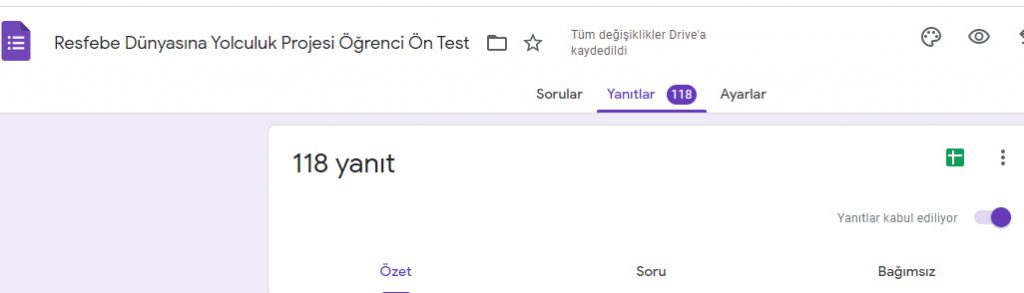 Resfebe dünyasına Yolculuk Projesi Öğrenci Ön test Analiz by ZELİHA - Ourboox.com