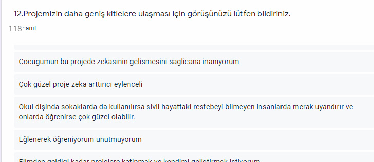 Resfebe dünyasına Yolculuk Projesi Öğrenci Ön test Analiz by ZELİHA - Ourboox.com