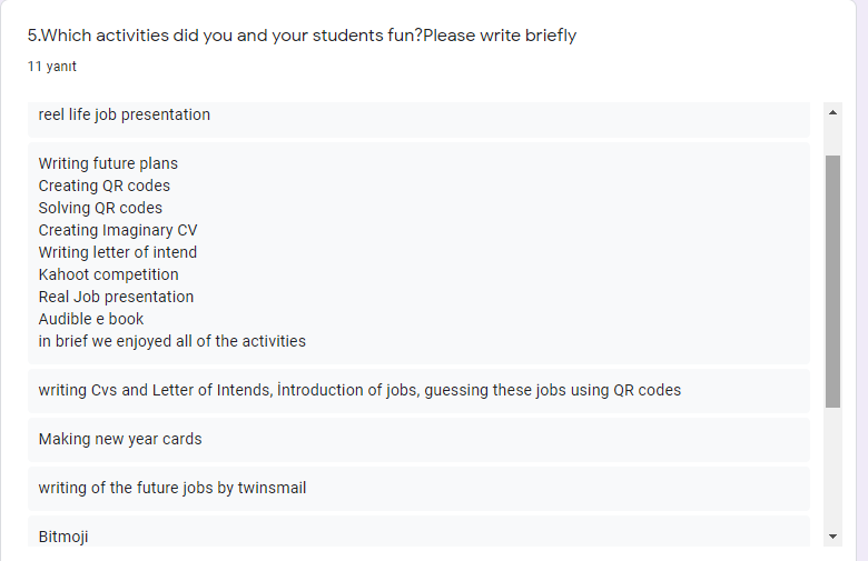 Think Your Future Wrıte Your Dreams LAST SURVEY RESULTS by sibel - Ourboox.com