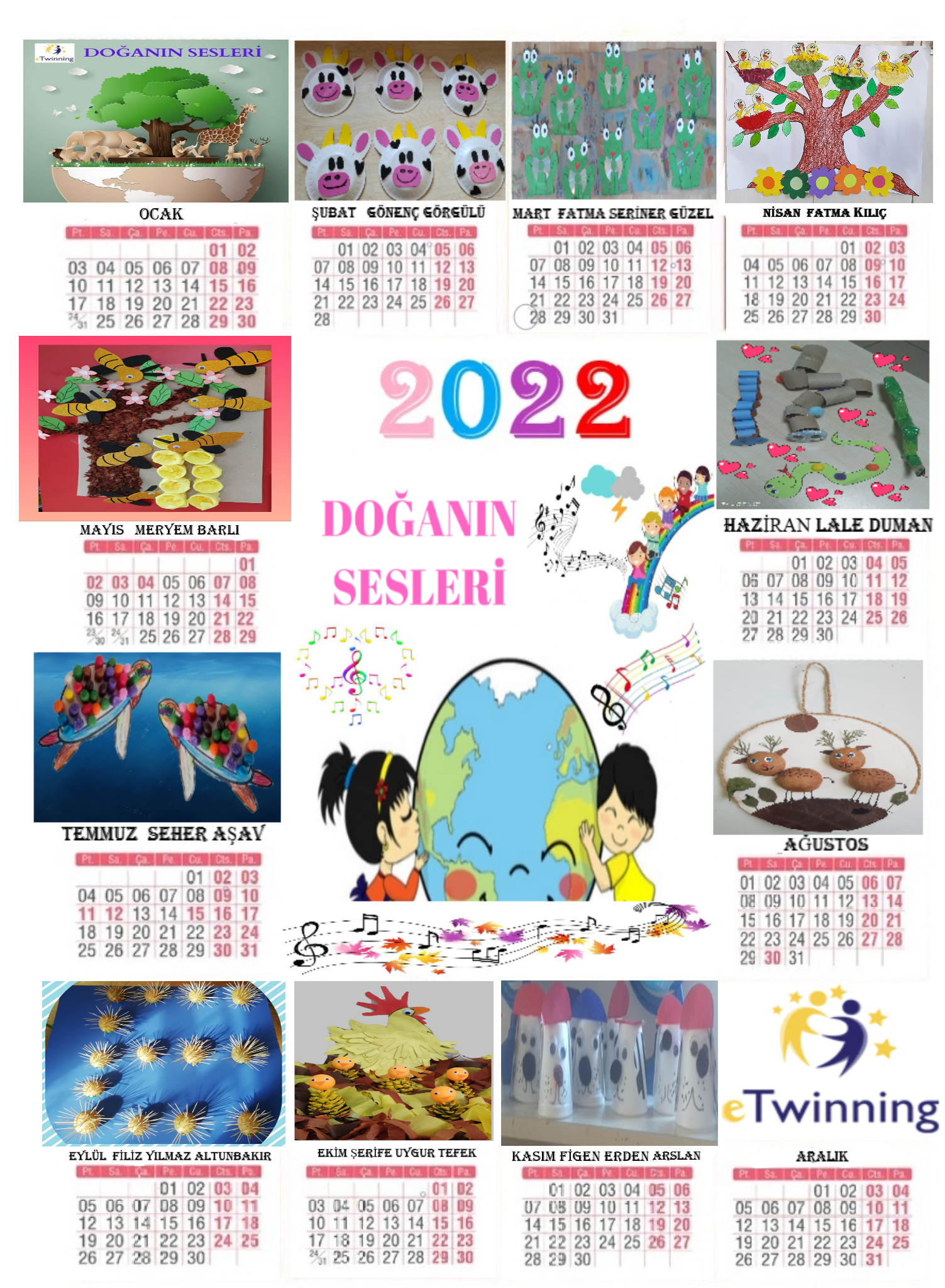 DOĞANIN SESLERİ ORTAK TAKVİM ÇALIŞMASI by FATMA KILIÇ - Ourboox.com