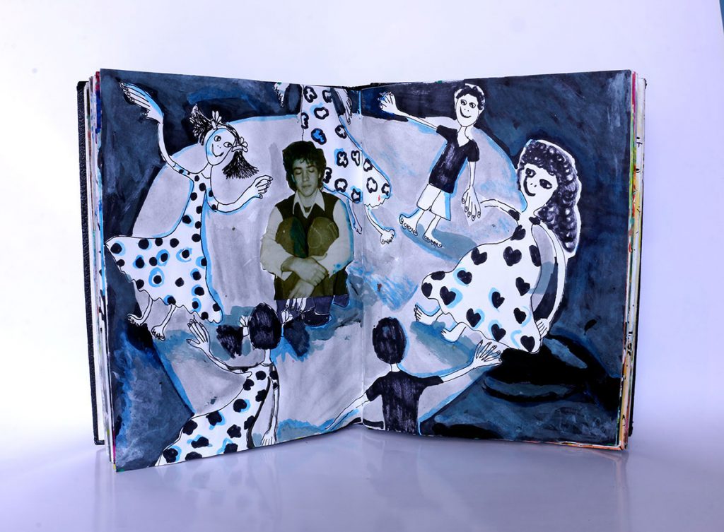 ספרי אמן מתוך צילומי ילדות ספר אומן רפי פרץ צייר ישראלי ספרים סקיצות by raphael perez רפי פרץ אמנות ישראלית עכשווית מודרנית - Illustrated by רפי פרץ צייר raphael perez israeli painter - Ourboox.com