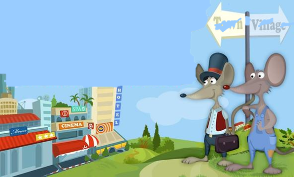 עכבר הכפר ועכבר העיר by rowaida fauor - Illustrated by רוידה פאעור - Ourboox.com