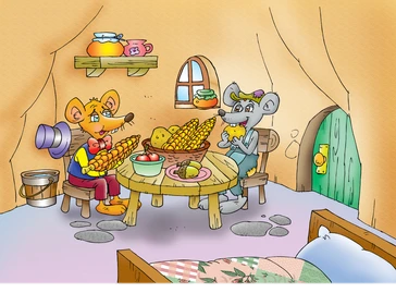 עכבר הכפר ועכבר העיר by rowaida fauor - Illustrated by רוידה פאעור - Ourboox.com