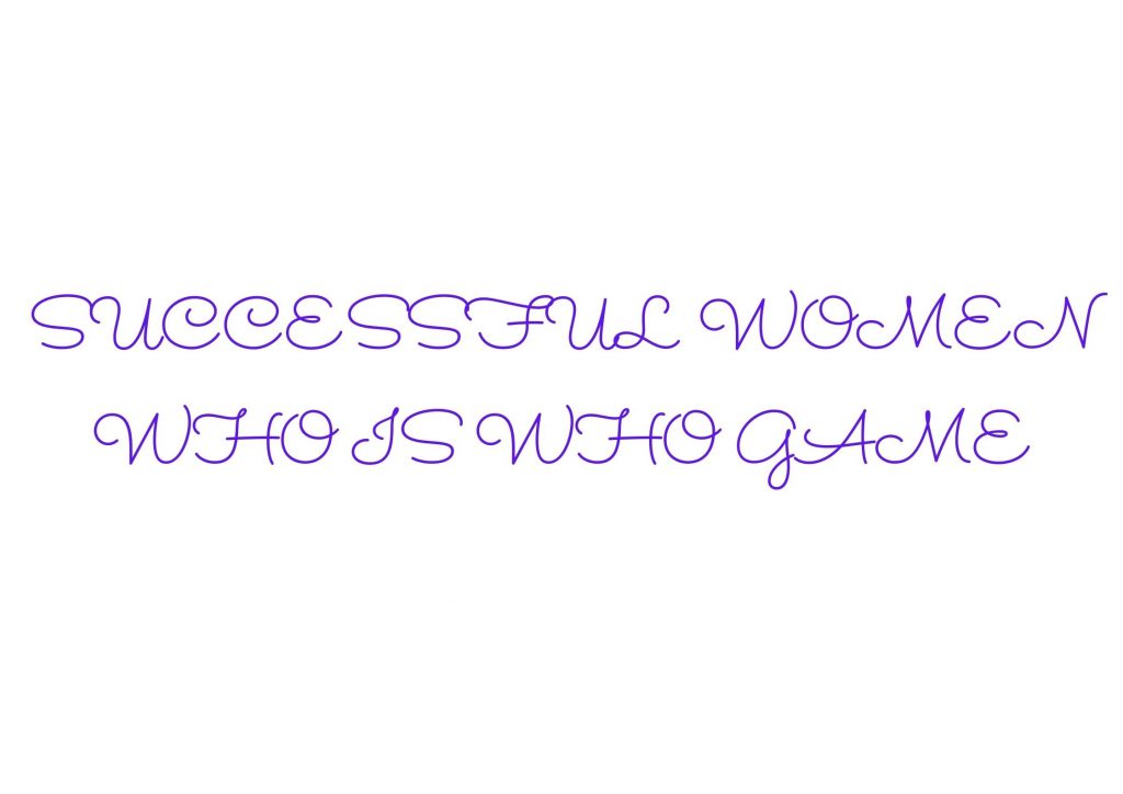 SUCCESSFUL WOMEN WHO IS WHO GAME by SeNu - Ourboox.com