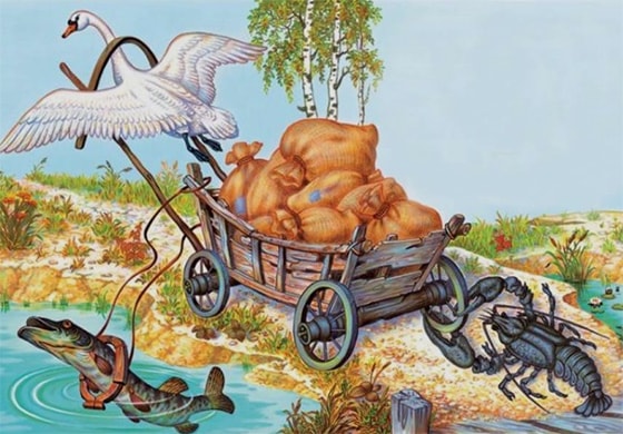 ЛЕБІДЬ, ЩУКА І РАК by kulak - Ourboox.com