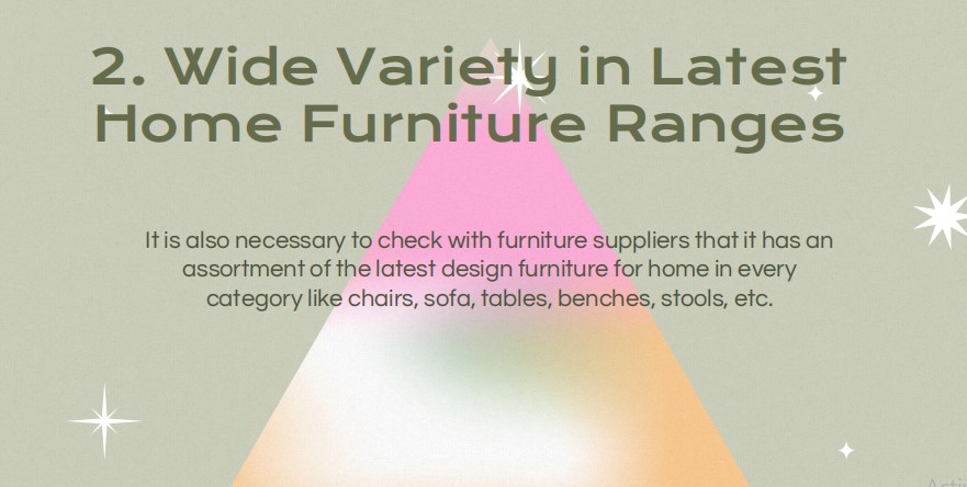 Variety in Latest Home Furniture