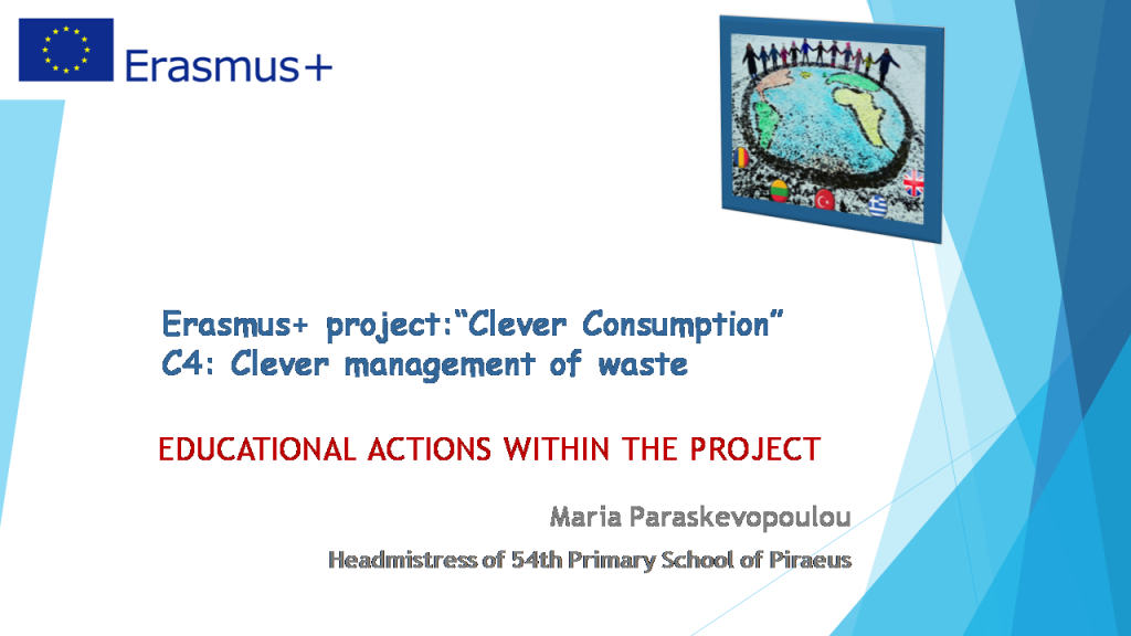 Educational Actions within the project: “Clever Consumption” by PARASKEVOPOULOU MARIA - Ourboox.com