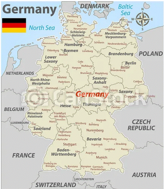 Map Of Germany With Cities